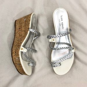 Kate Spade Braided Bali Cork Wedges